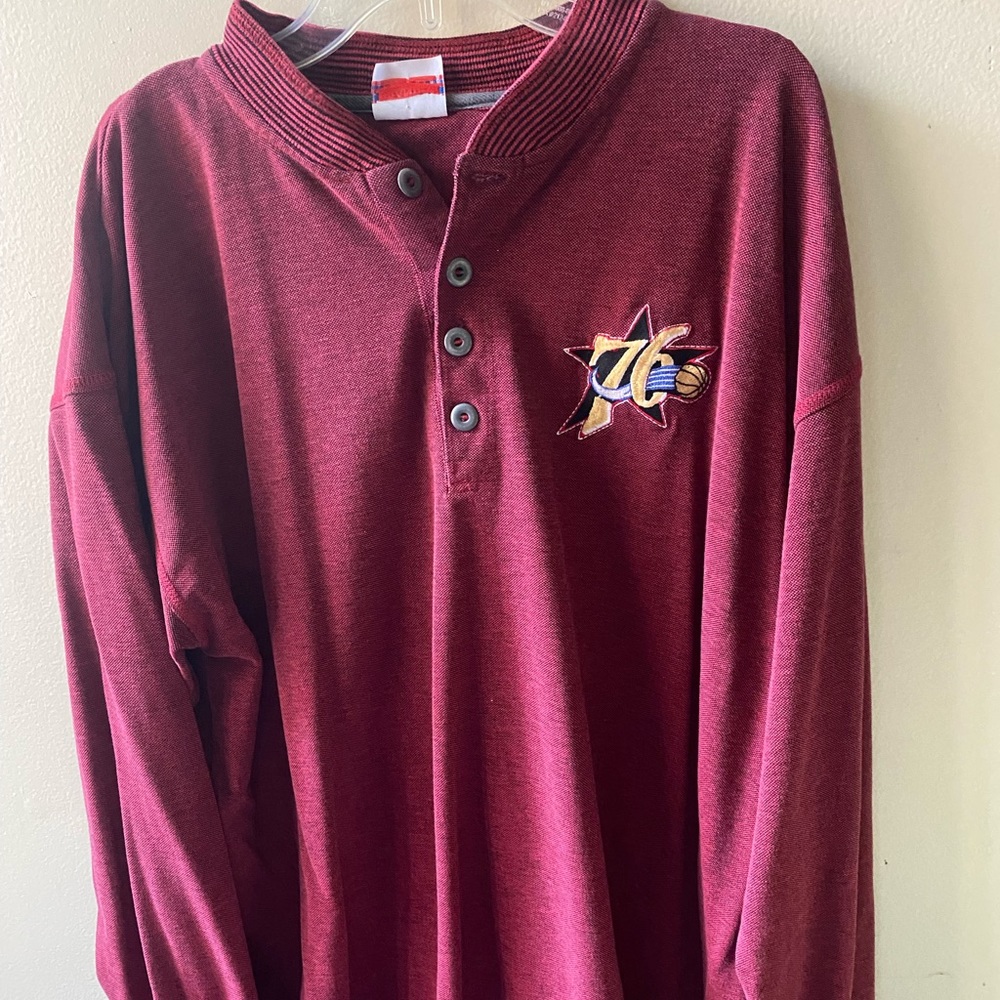 Vintage 76ers long sleeve shirt